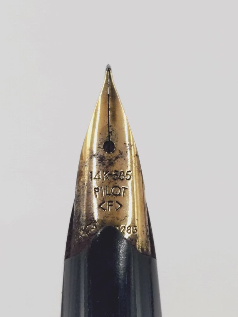 4-557 万年筆　パイロット　14K　585 ゴールド　ブラック　2本セット