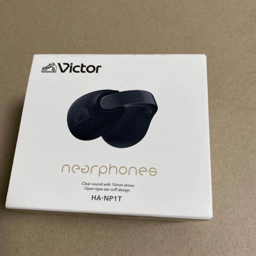 ジャンク品JVCケンウッド Victor HA-NP1T-B ワイヤレスイヤホン