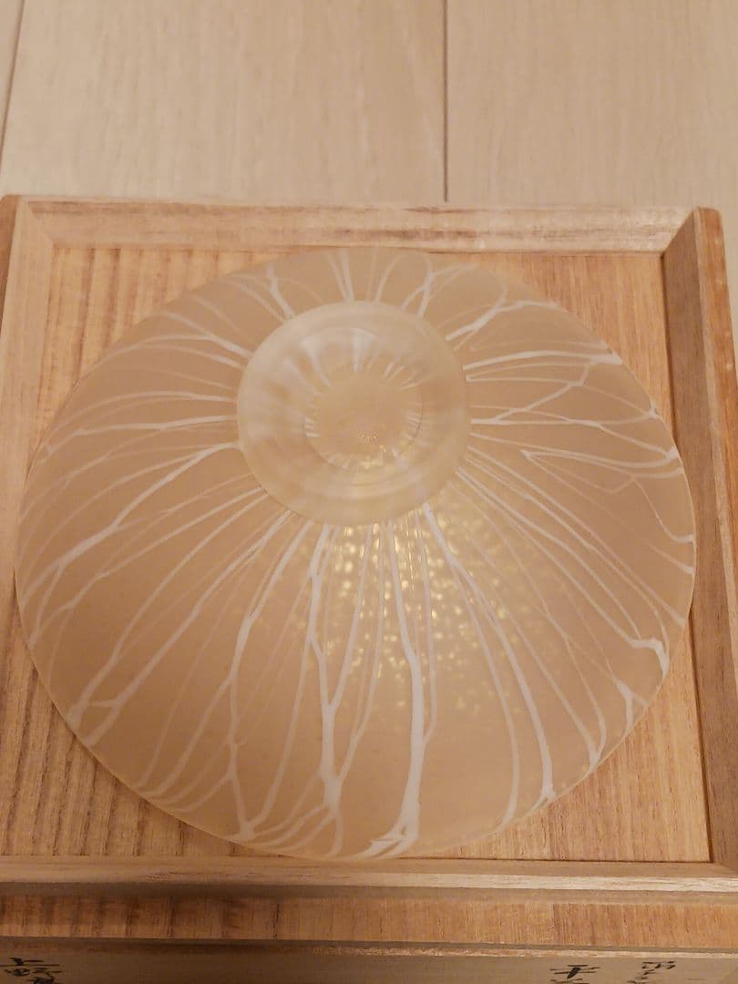 金箔チラシ硝子 平茶碗 上野良樹 茶道具