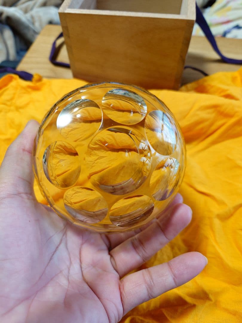正倉院ガラス器摸　白琉璃碗　『由水常雄』　無地箱