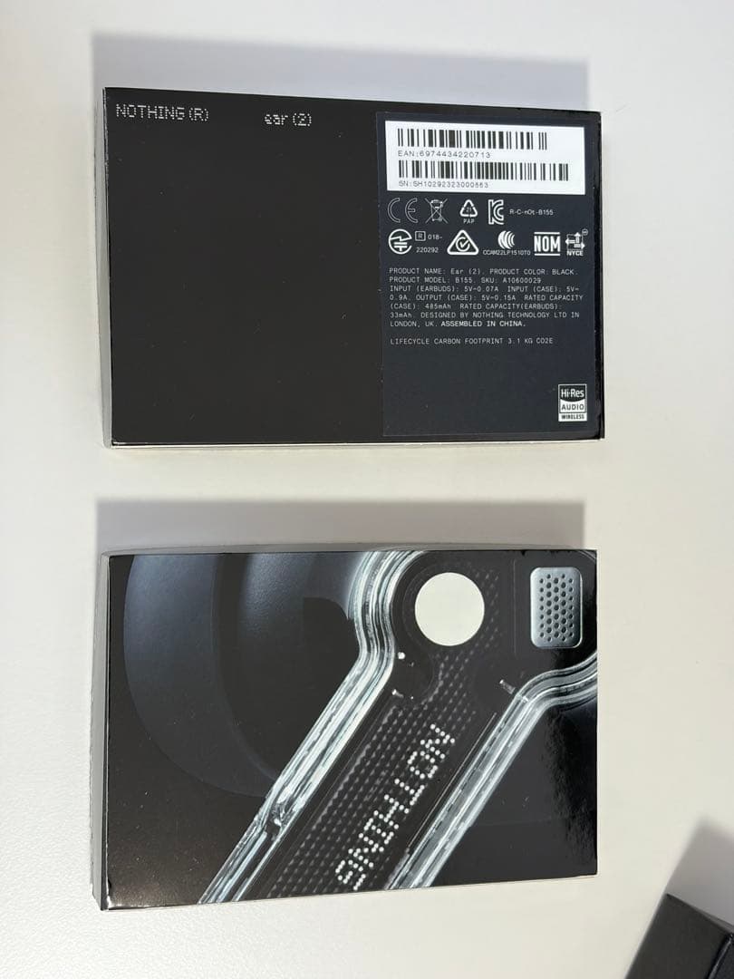 nothing ear (2) ブラック 保護ケース 付属品完備 イヤホン